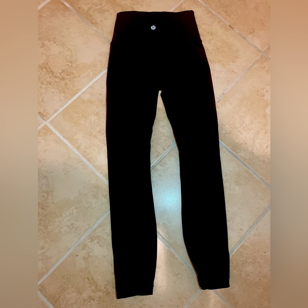 Lululemon wunder train black leggings size 2